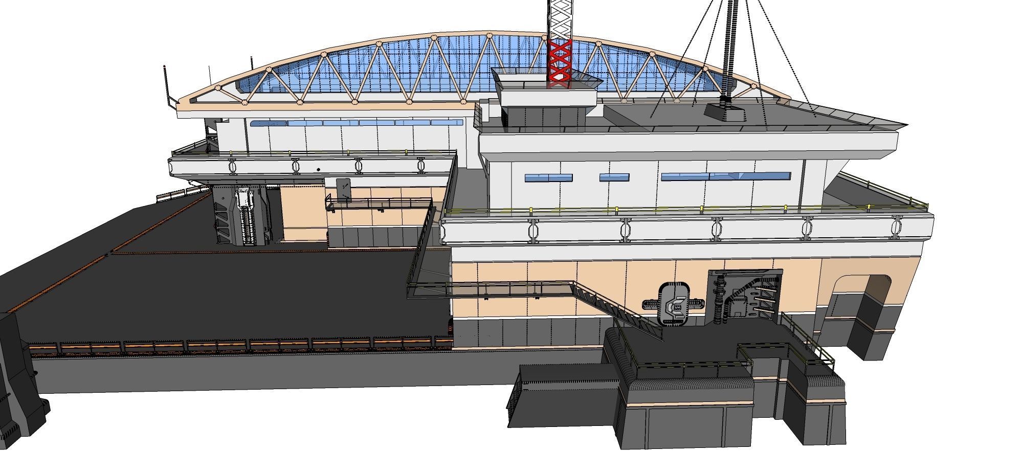 sci-fi architecture 2 3D model_32
