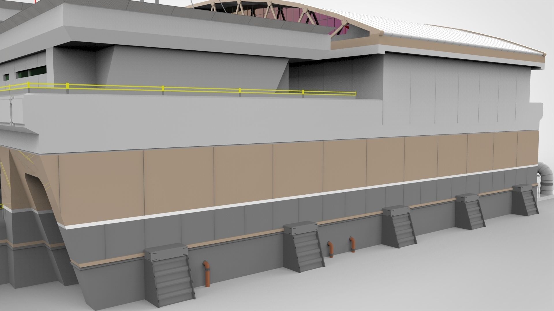 sci-fi architecture 2 3D model_19