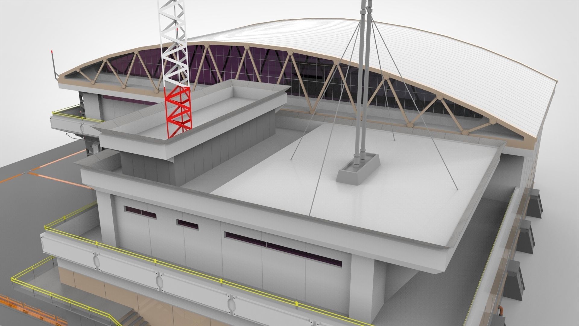 sci-fi architecture 2 3D model_17