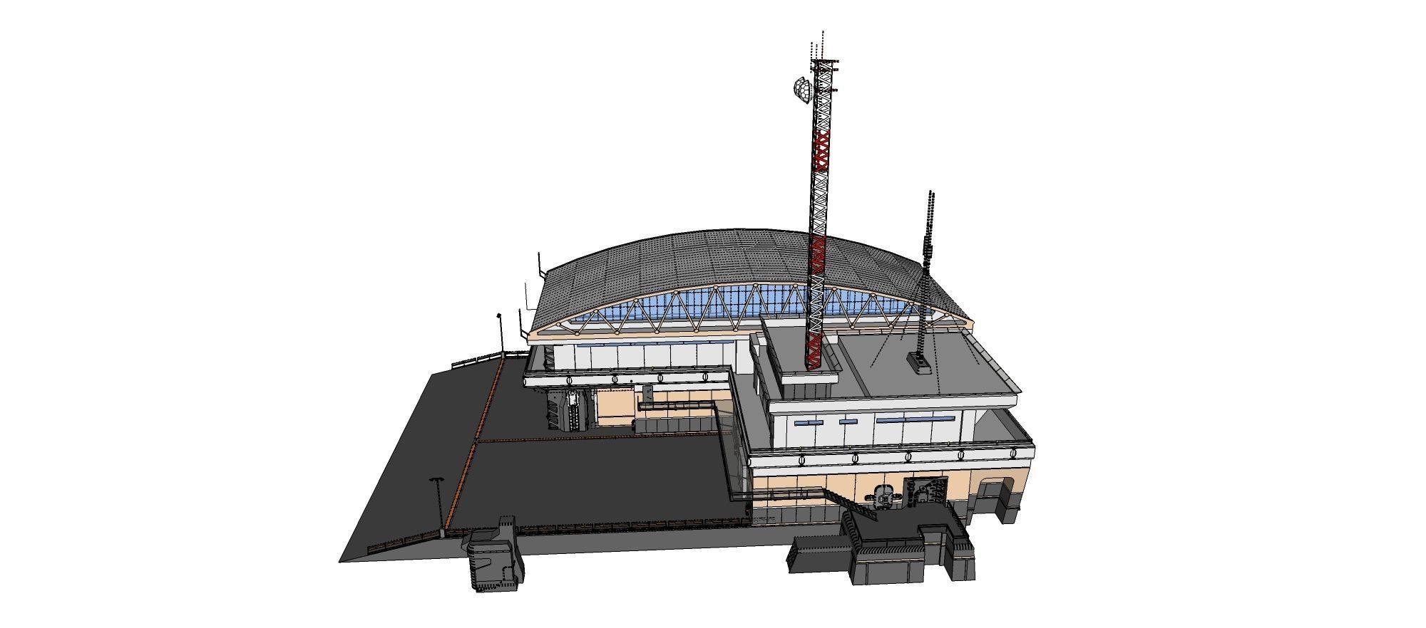 sci-fi architecture 2 3D model_26
