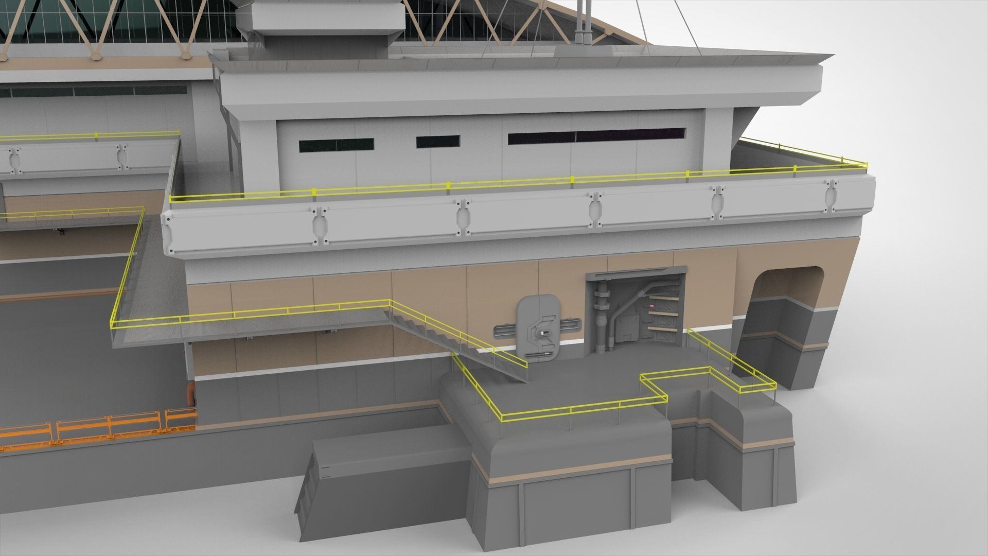 sci-fi architecture 2 3D model_16