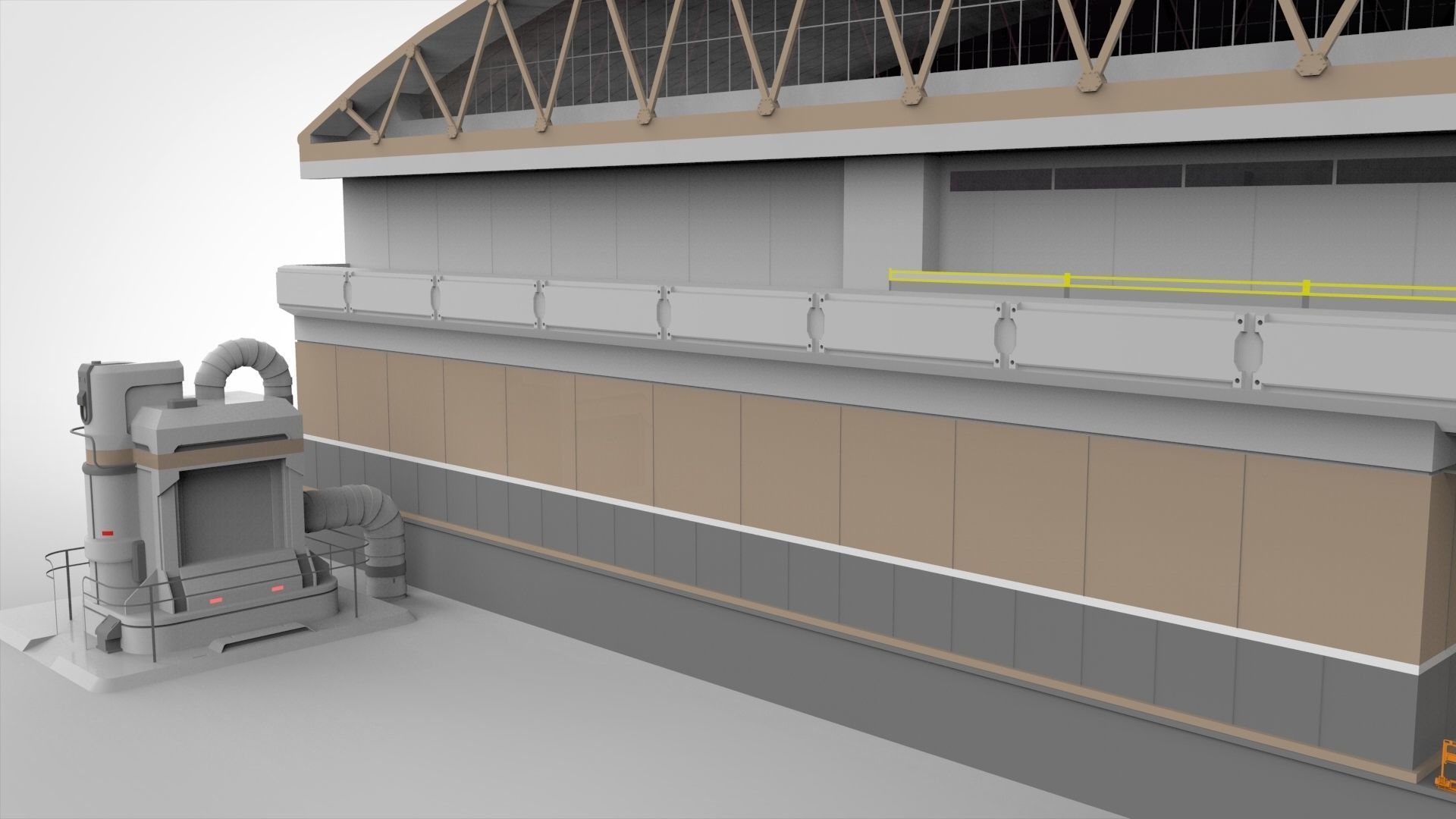 sci-fi architecture 2 3D model_21