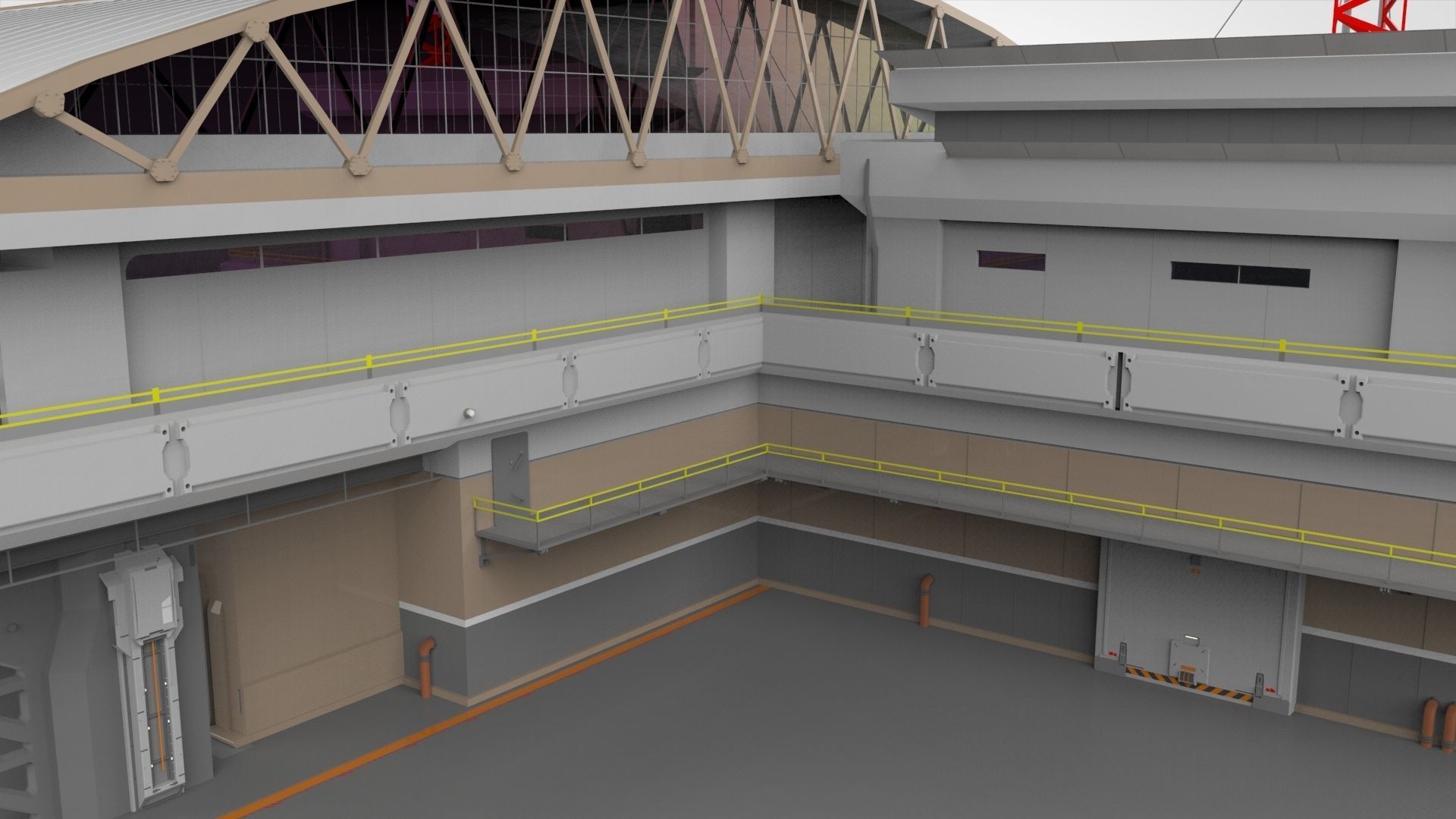 sci-fi architecture 2 3D model_12