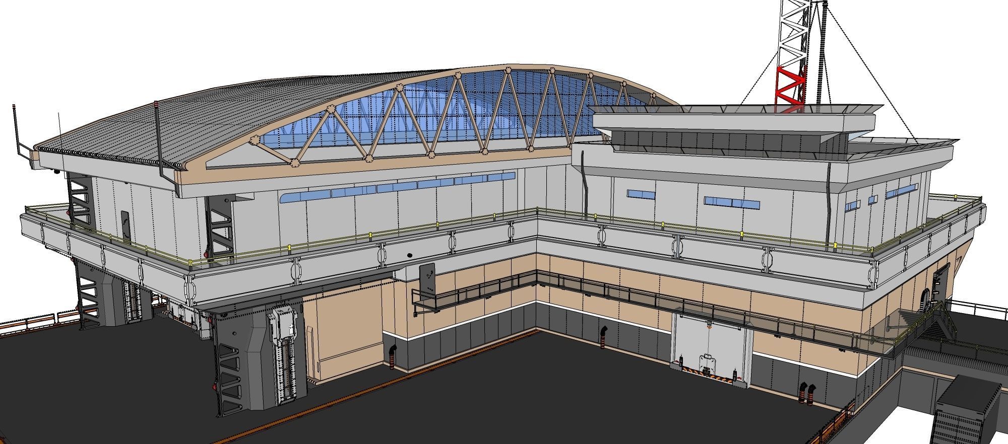 sci-fi architecture 2 3D model_31