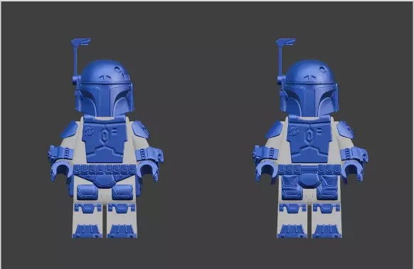 Boba Fett ESB ROTJ SE Brick Armor 3D Print Model 3D print model_0