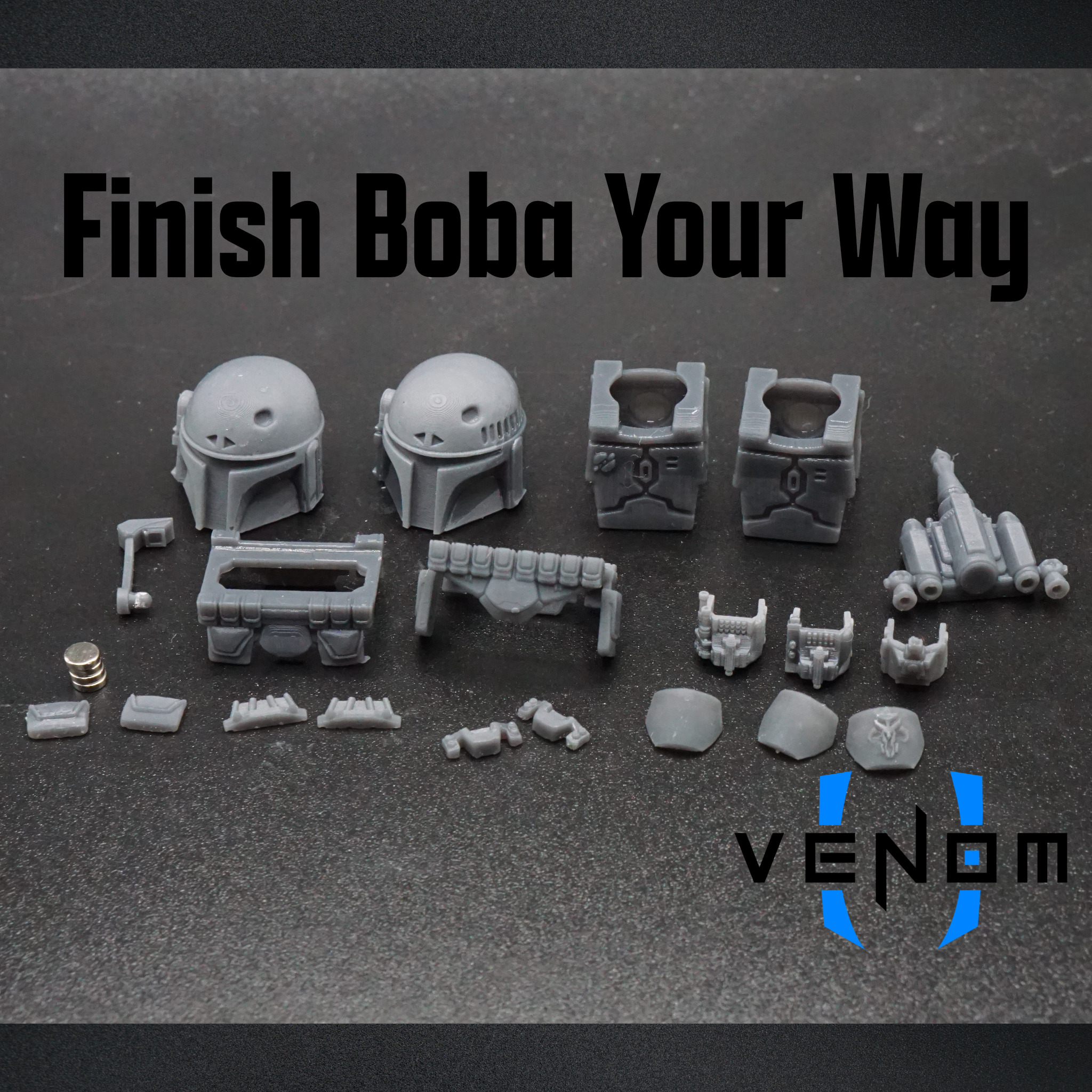 Boba Fett ESB ROTJ SE Brick Armor 3D Print Model 3D print model_1