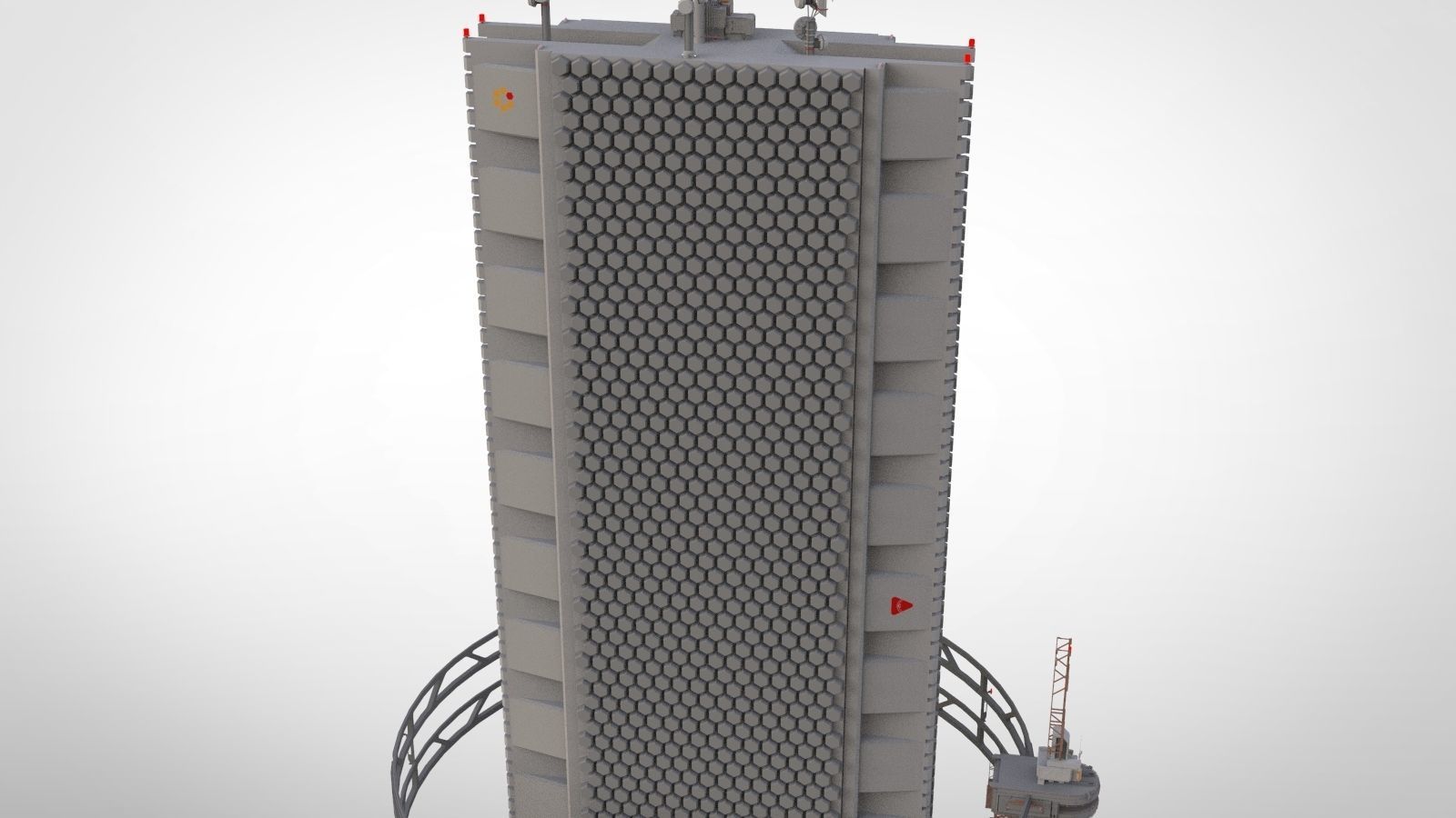 the missile attack warning system 3D model_57