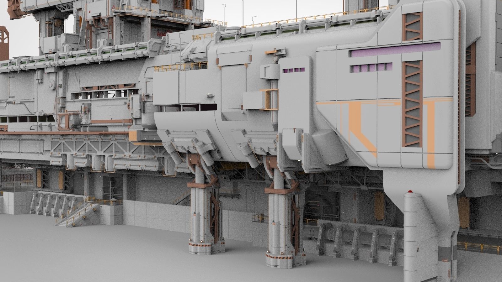 the missile attack warning system 3D model_14