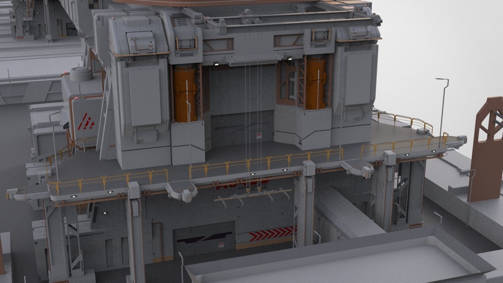 the missile attack warning system 3D model_45