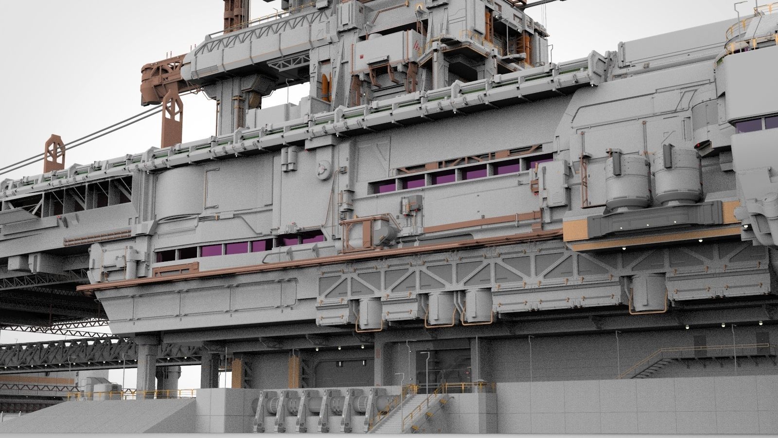 the missile attack warning system 3D model_19