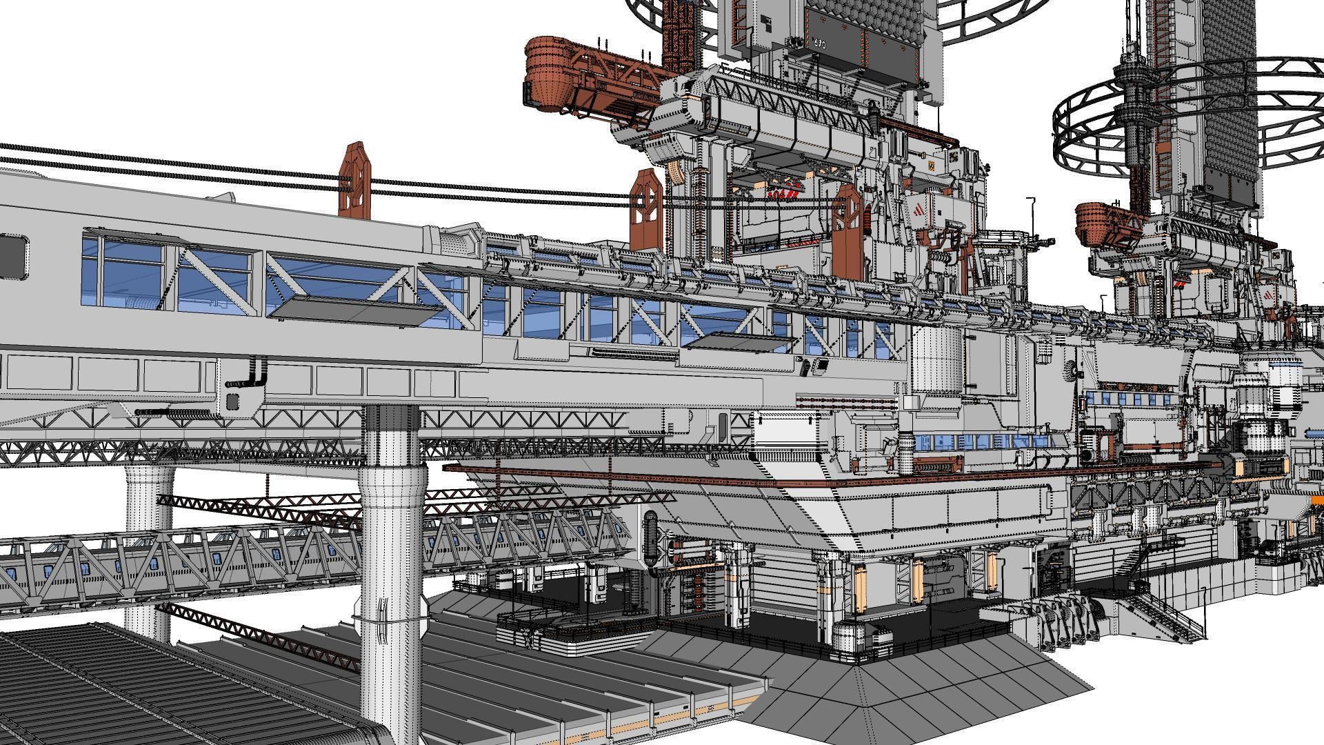 the missile attack warning system 3D model_73