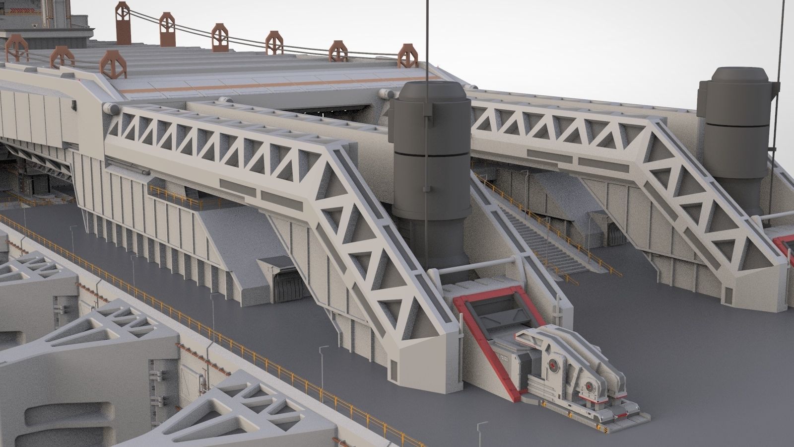 the missile attack warning system 3D model_33