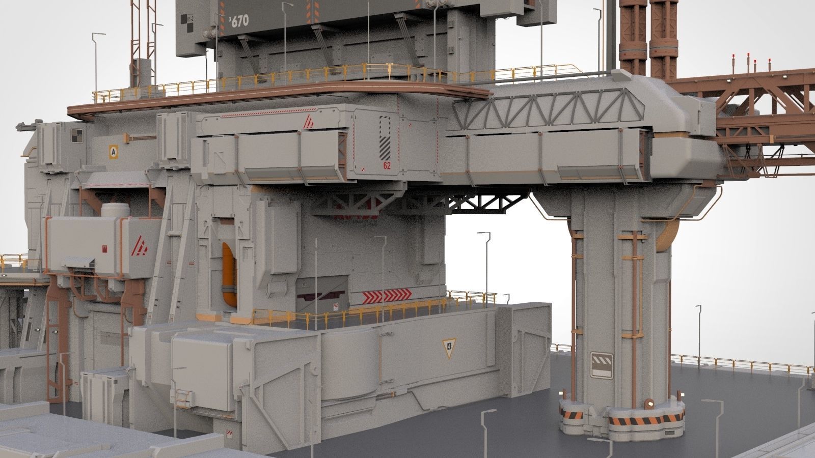 the missile attack warning system 3D model_47