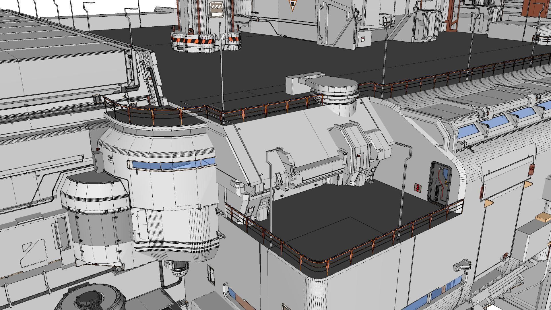 the missile attack warning system 3D model_89