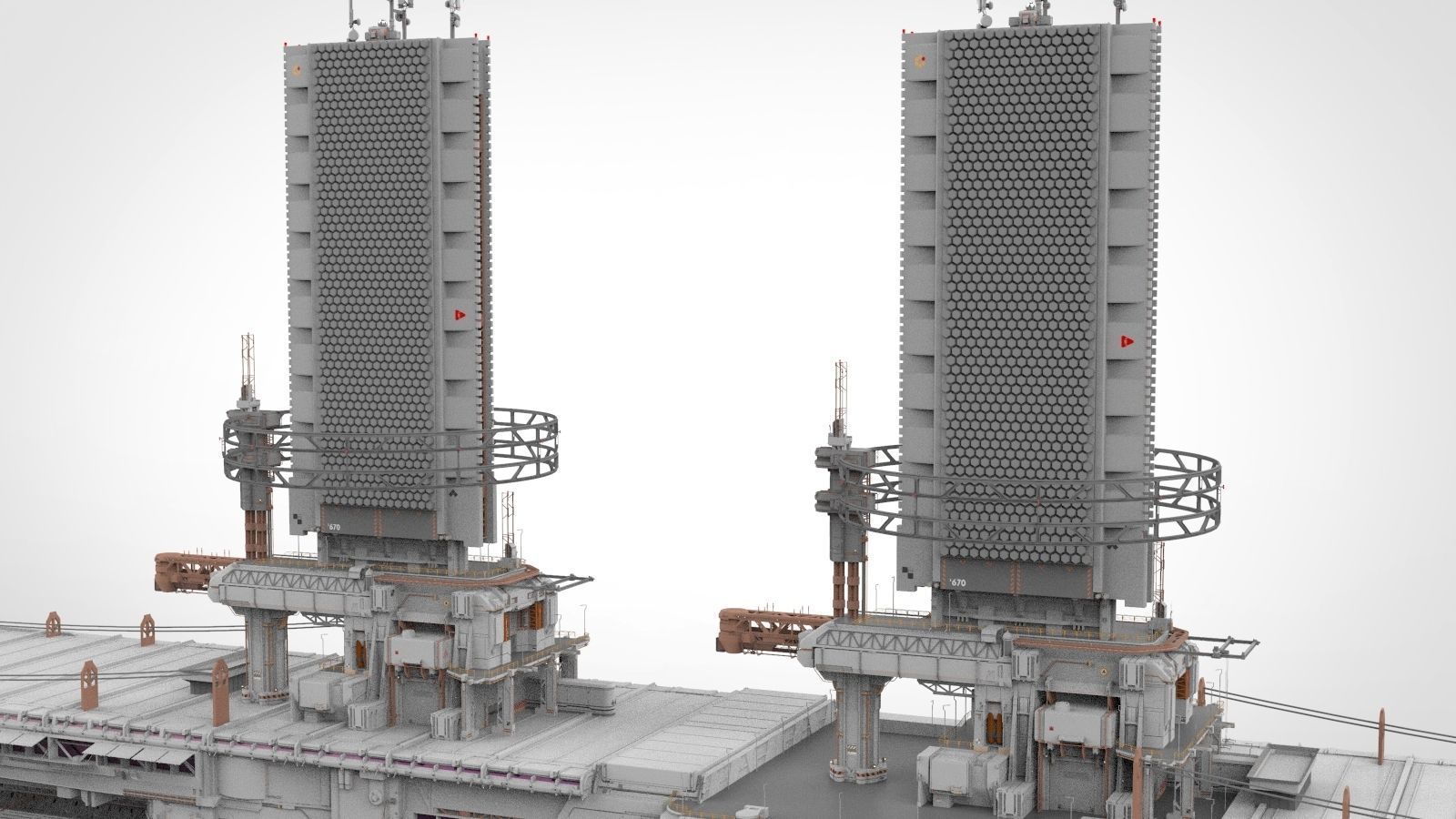 the missile attack warning system 3D model_43