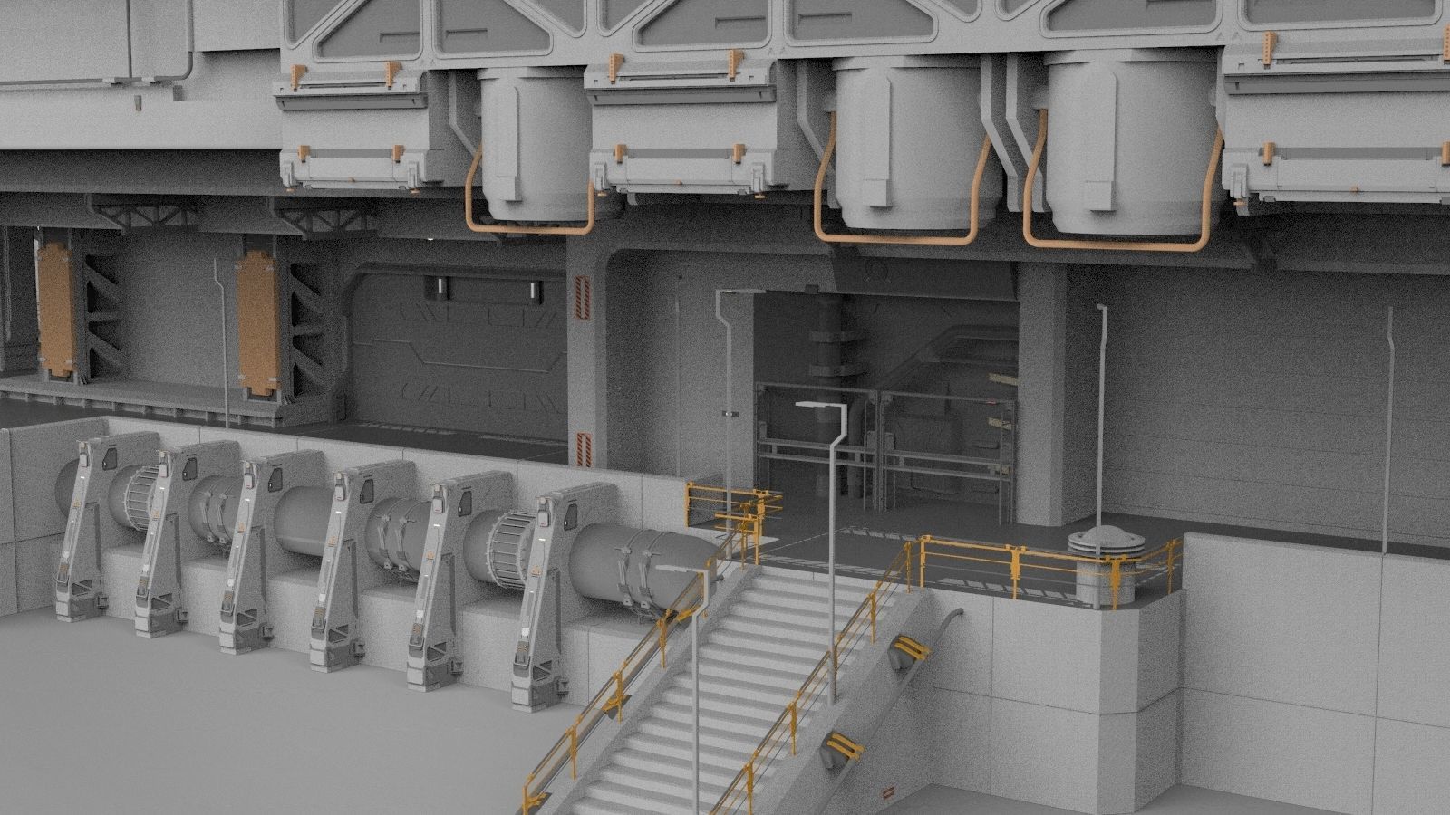 the missile attack warning system 3D model_21