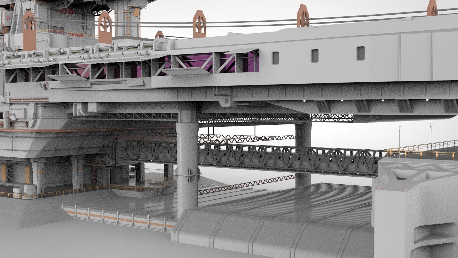 the missile attack warning system 3D model_35