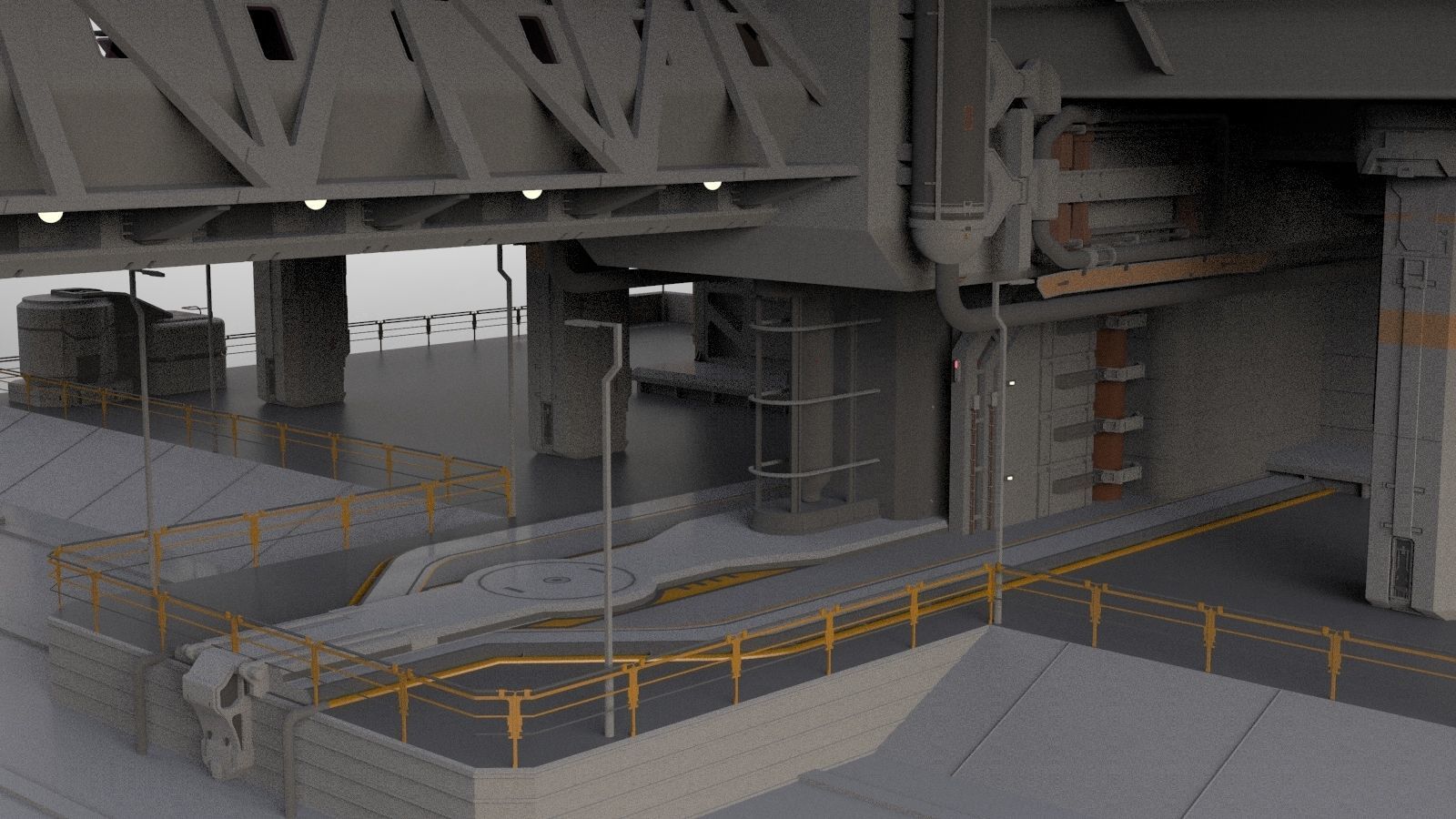 the missile attack warning system 3D model_12