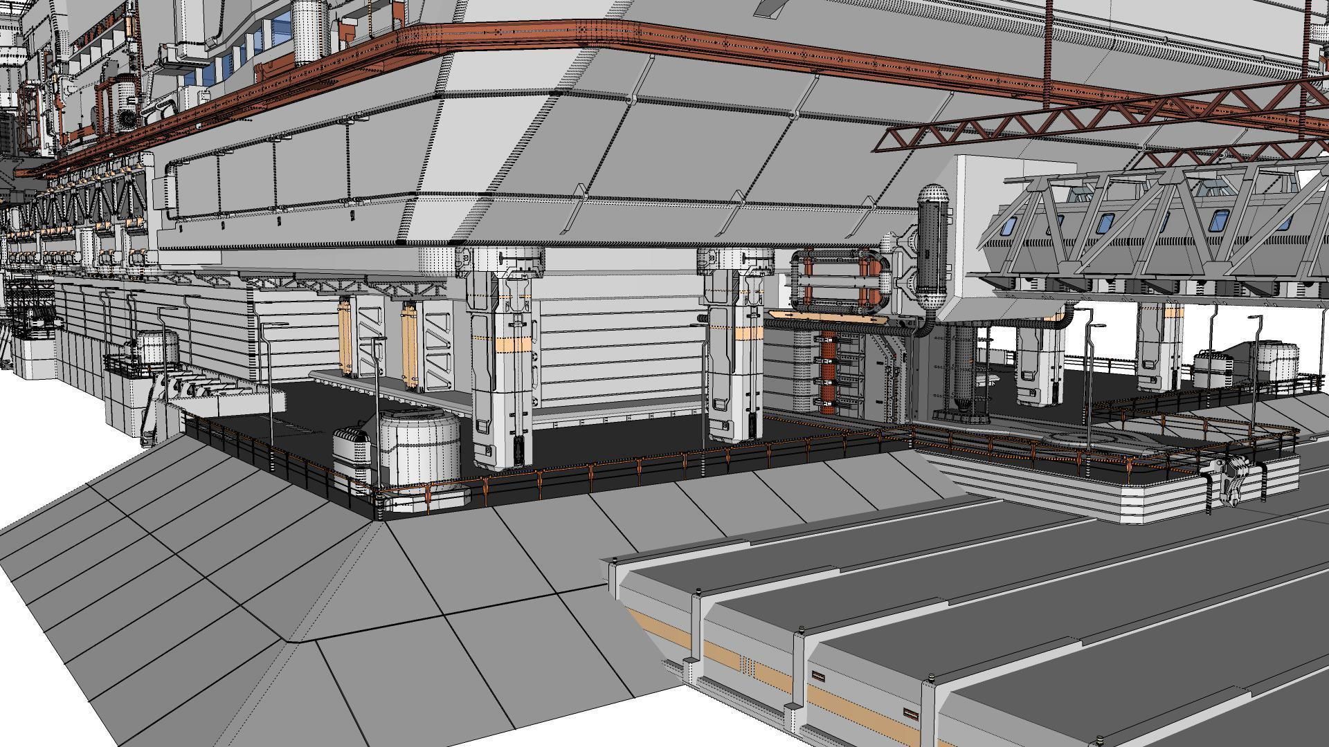 the missile attack warning system 3D model_86
