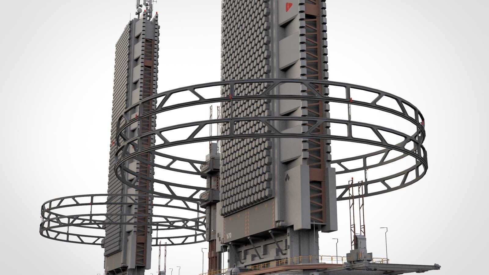 the missile attack warning system 3D model_54