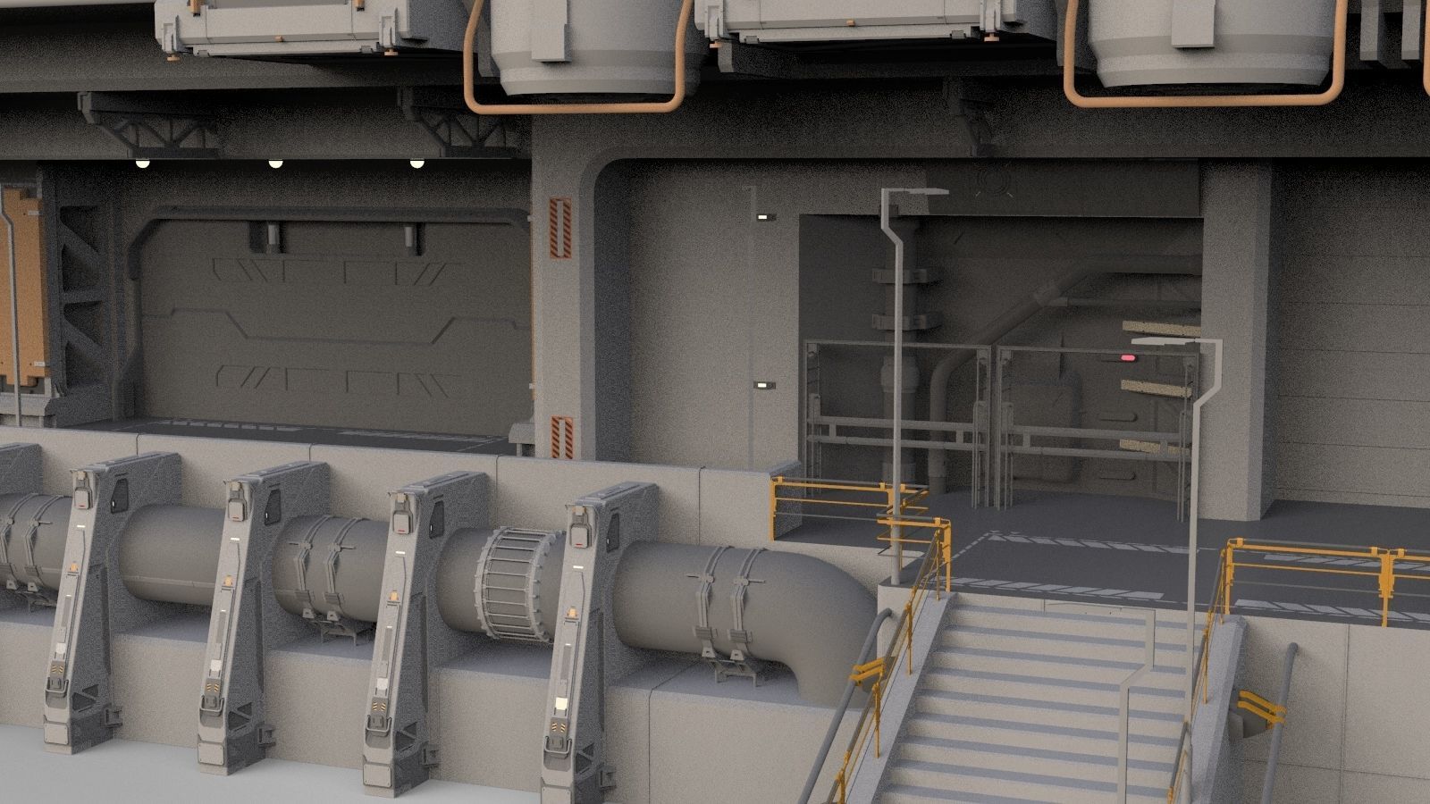 the missile attack warning system 3D model_22