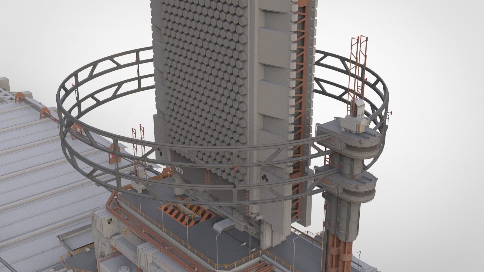 the missile attack warning system 3D model_56