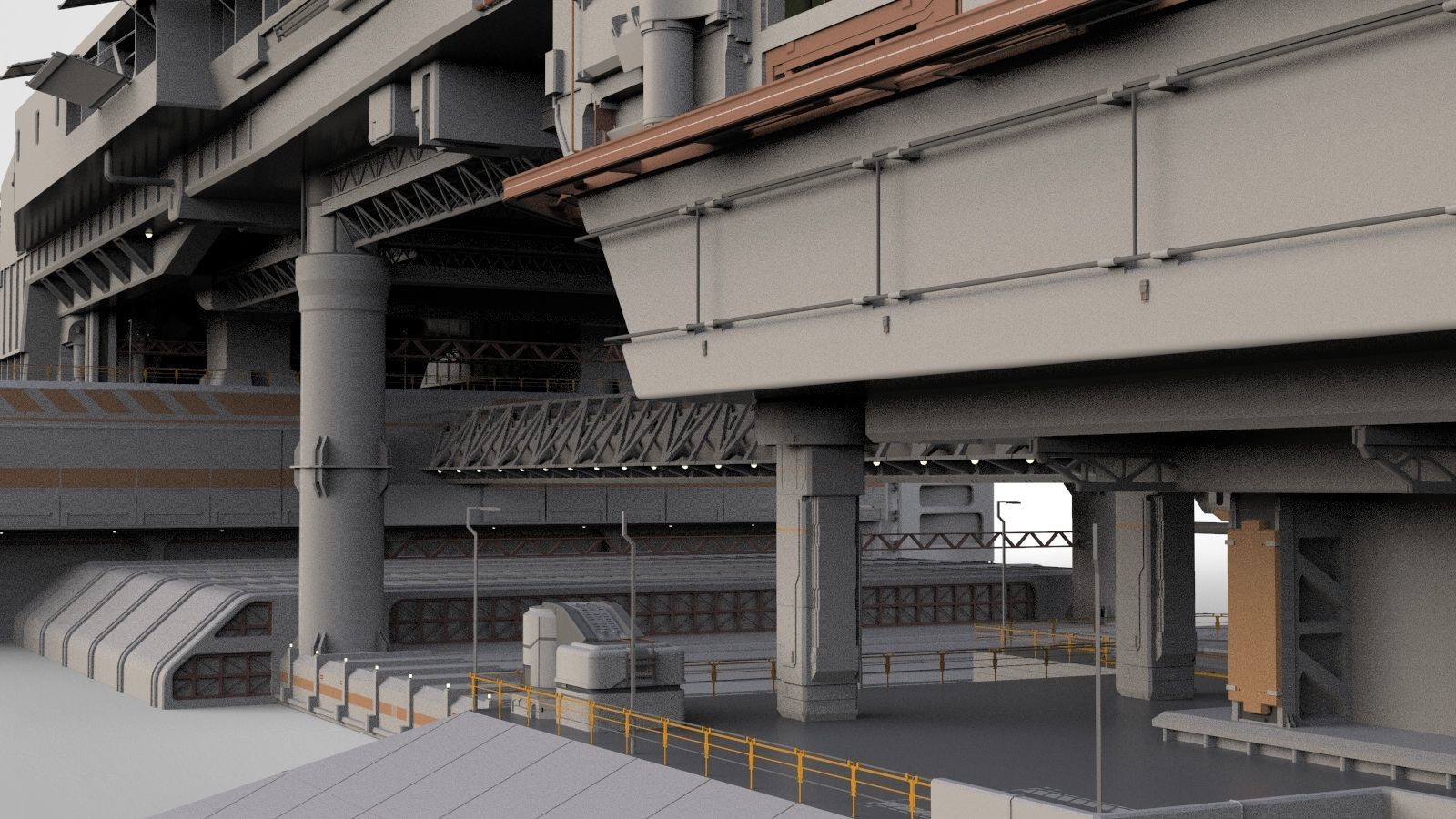 the missile attack warning system 3D model_13