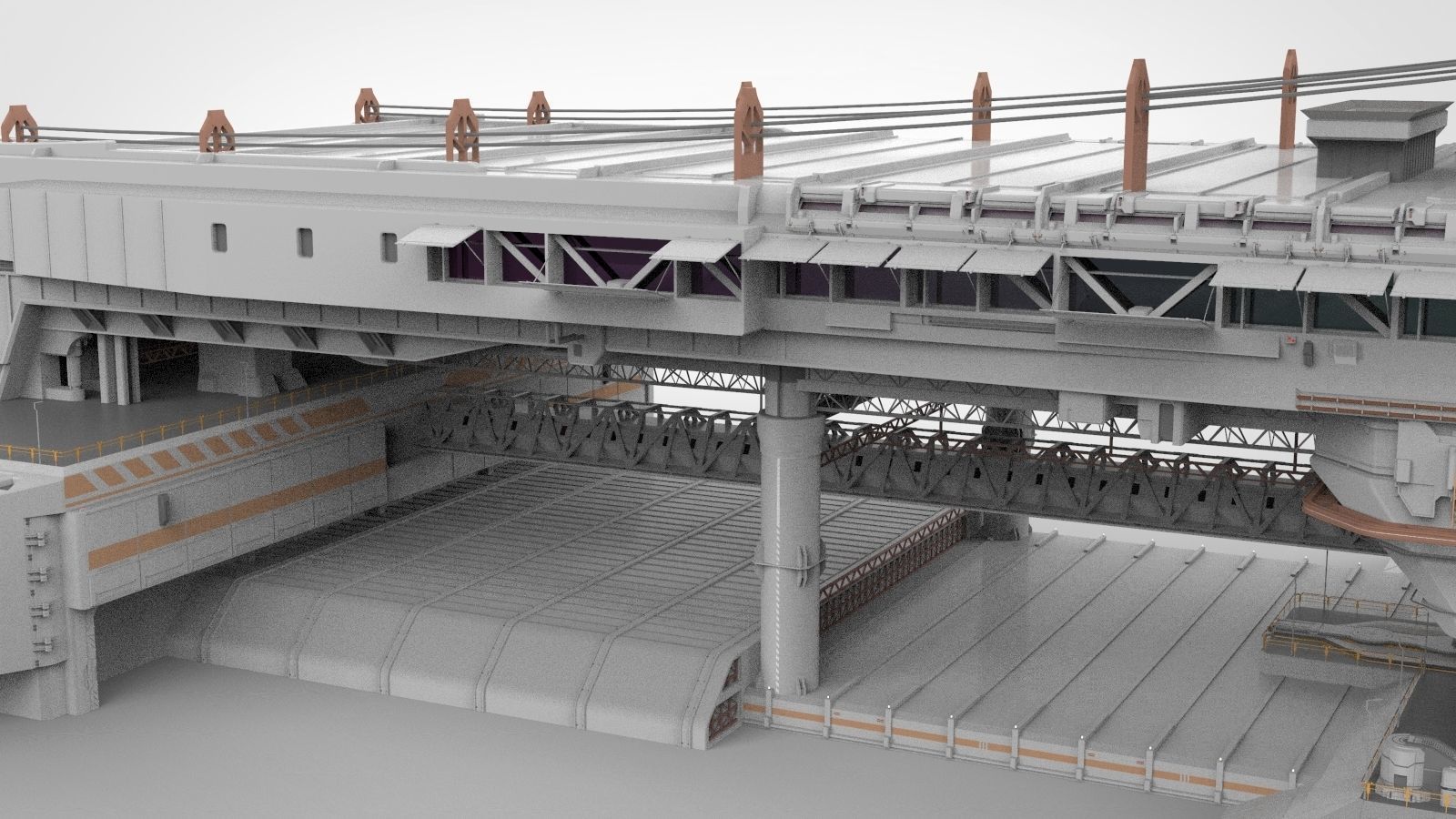 the missile attack warning system 3D model_24