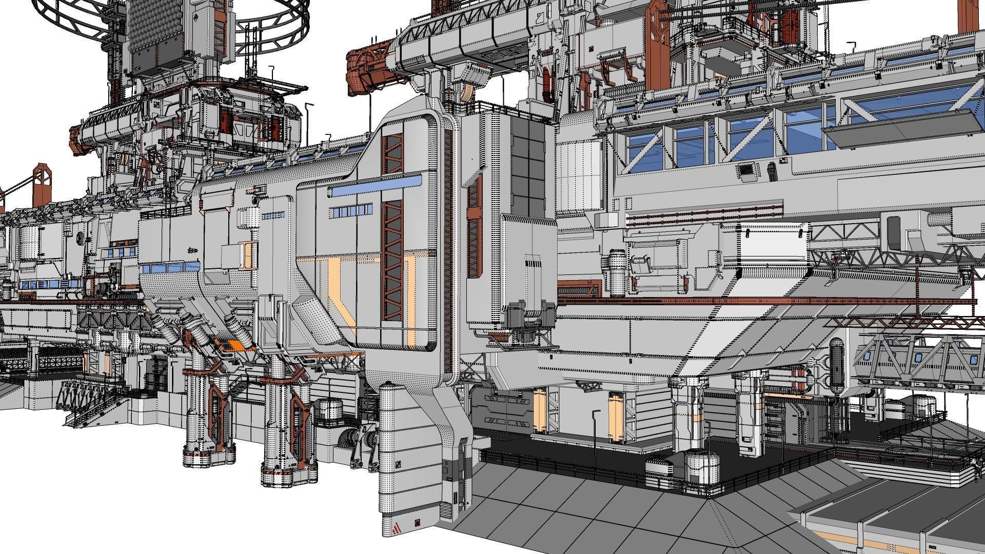 the missile attack warning system 3D model_75