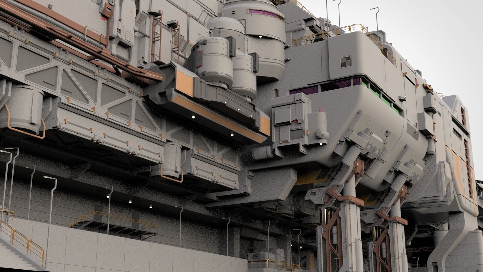 the missile attack warning system 3D model_16