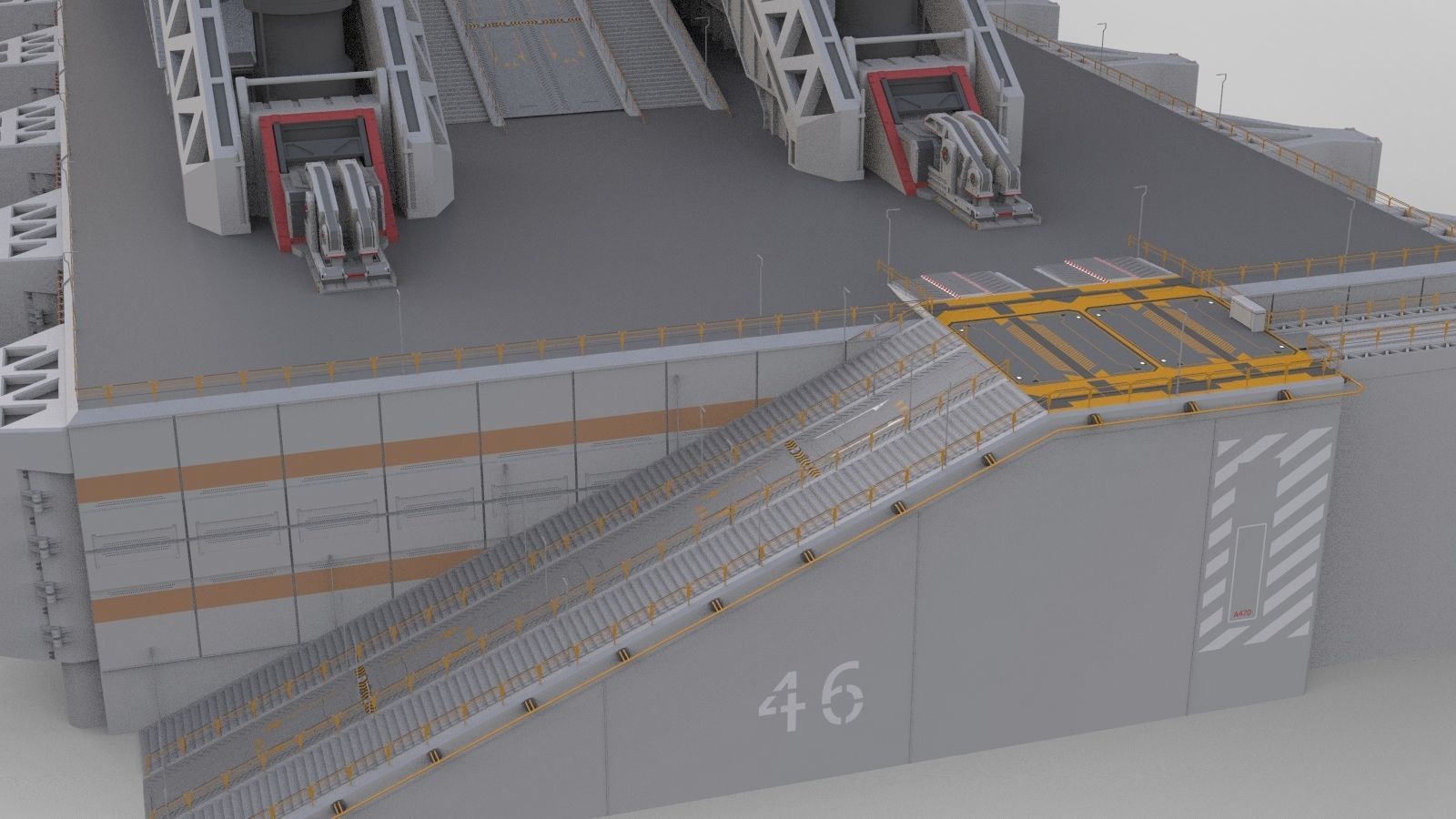 the missile attack warning system 3D model_28