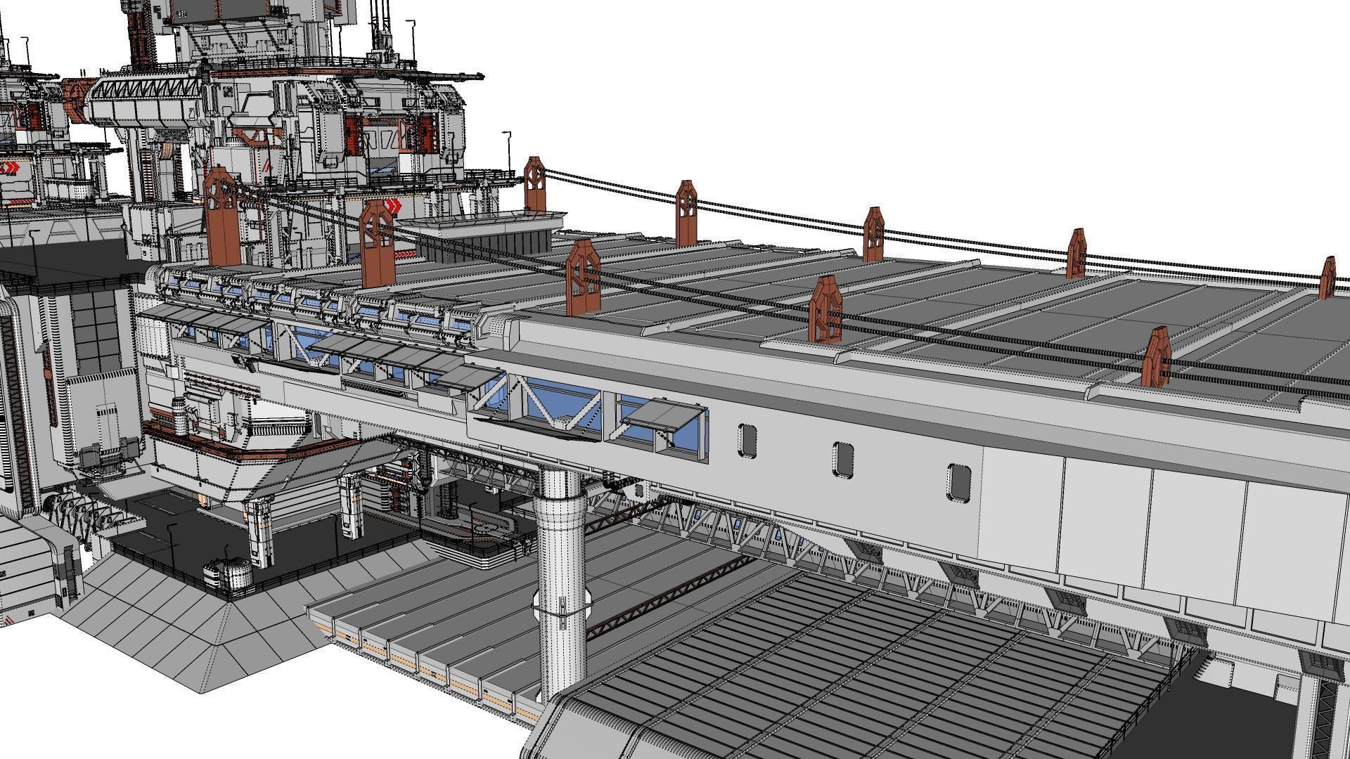 the missile attack warning system 3D model_76