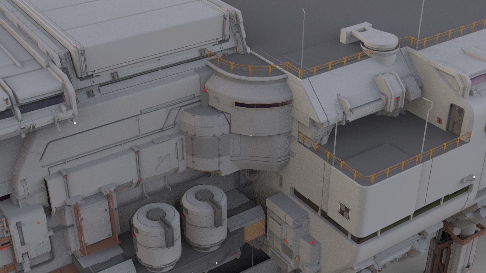 the missile attack warning system 3D model_18