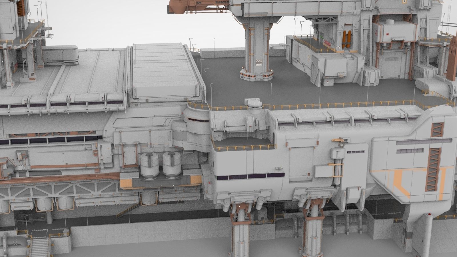 the missile attack warning system 3D model_17