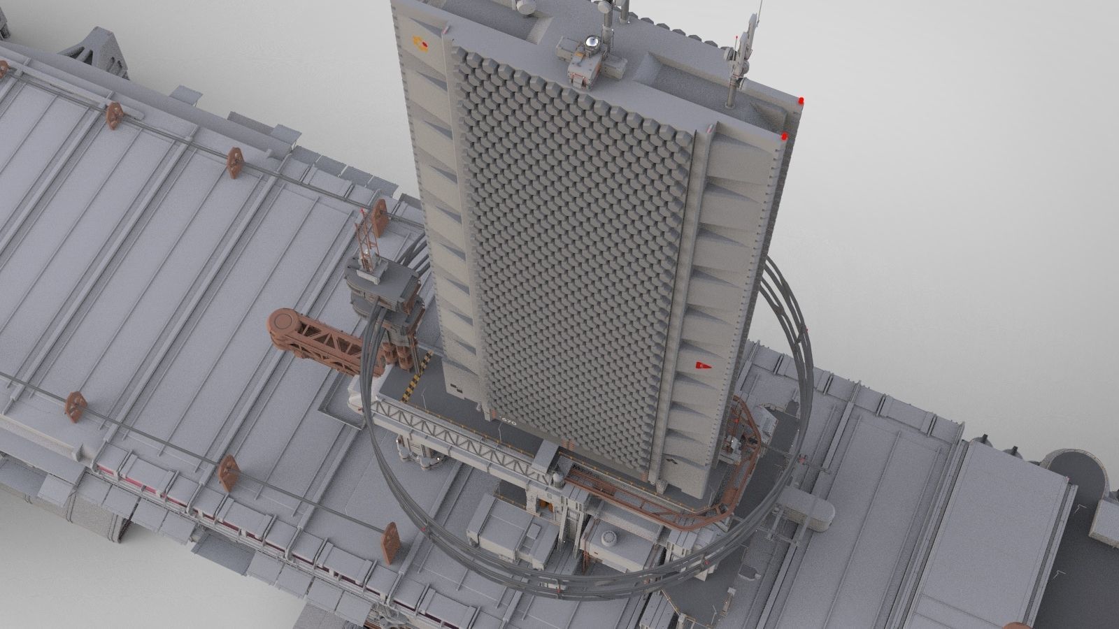 the missile attack warning system 3D model_58