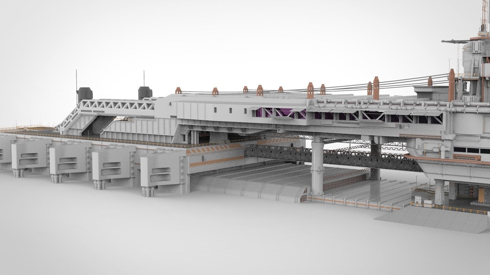 the missile attack warning system 3D model_10