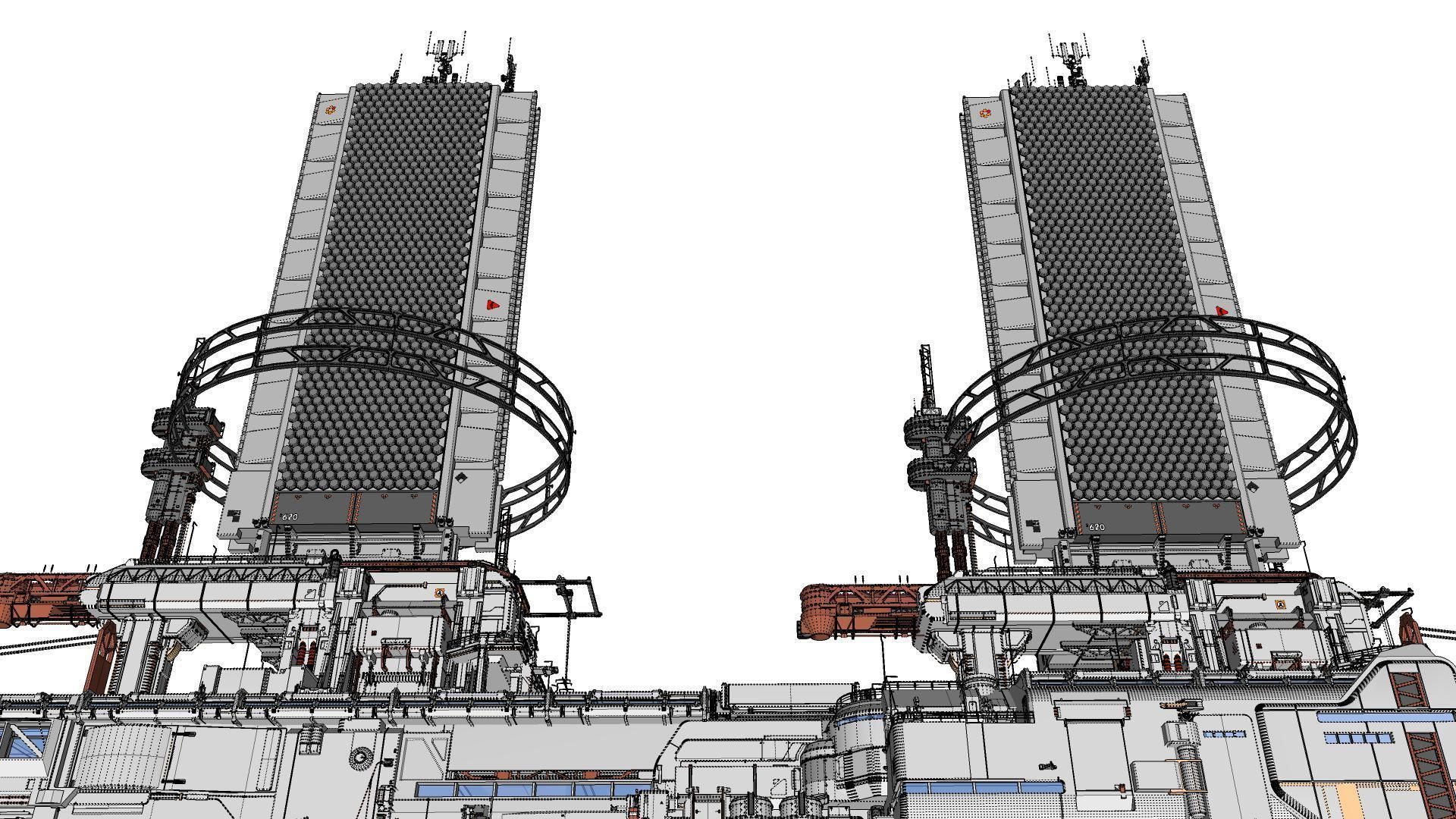 the missile attack warning system 3D model_82