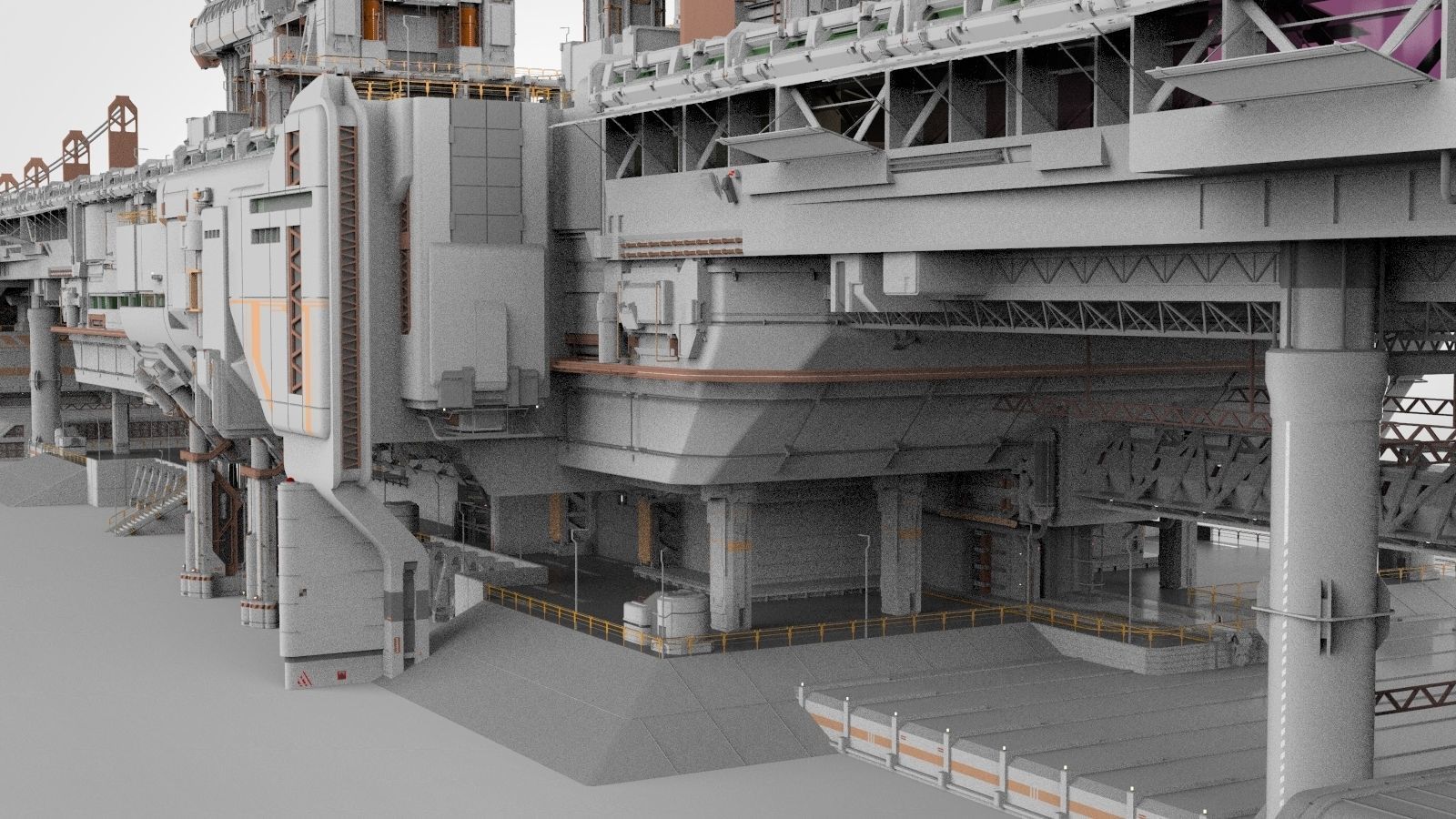 the missile attack warning system 3D model_11