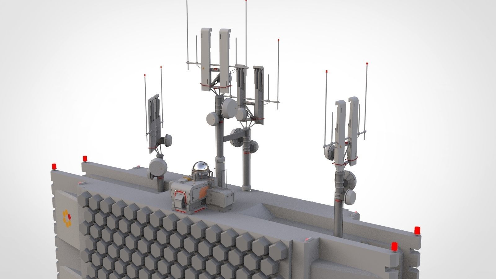 the missile attack warning system 3D model_59