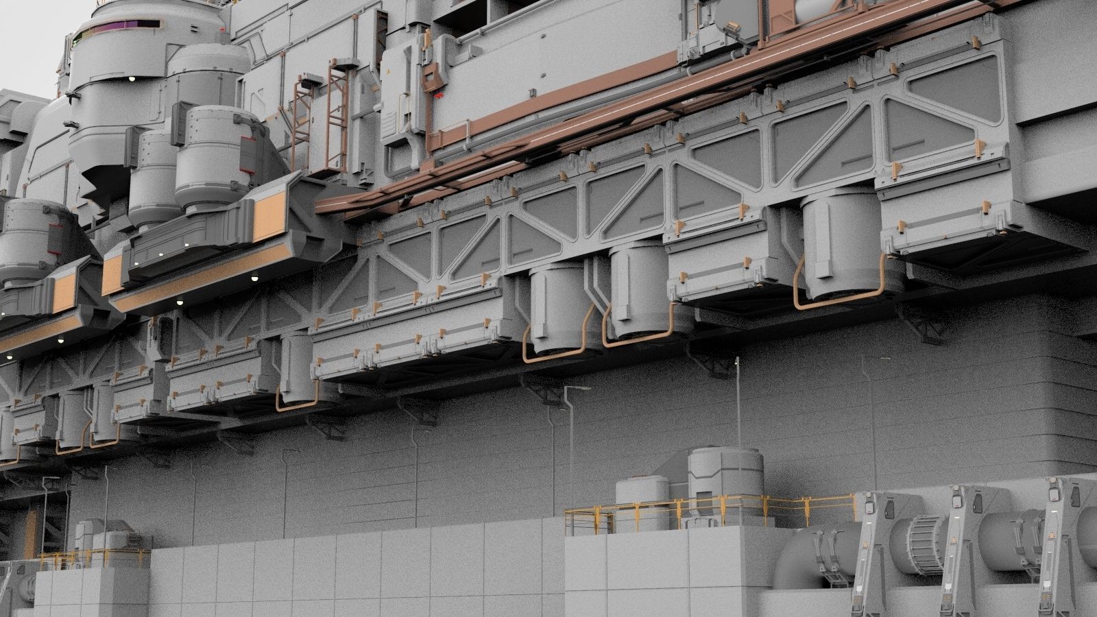 the missile attack warning system 3D model_38