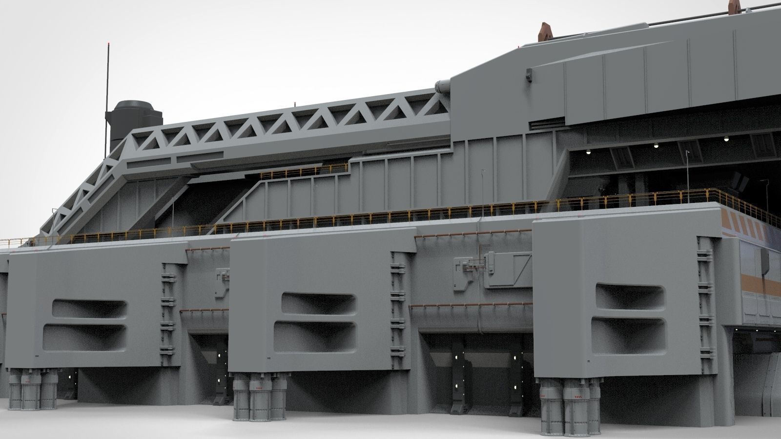 the missile attack warning system 3D model_26