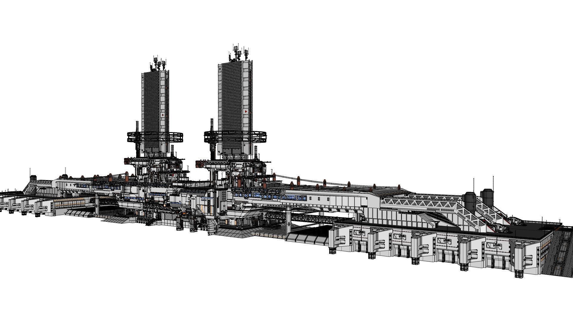 the missile attack warning system 3D model_63