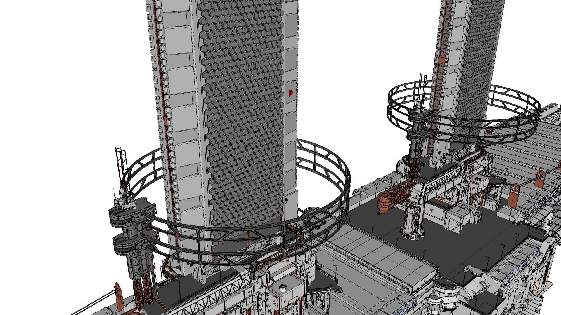 the missile attack warning system 3D model_80