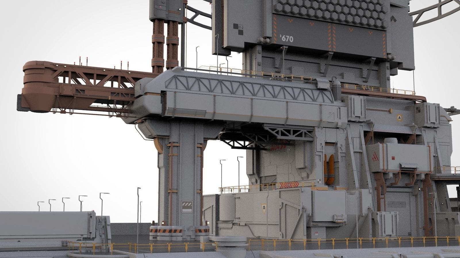 the missile attack warning system 3D model_49