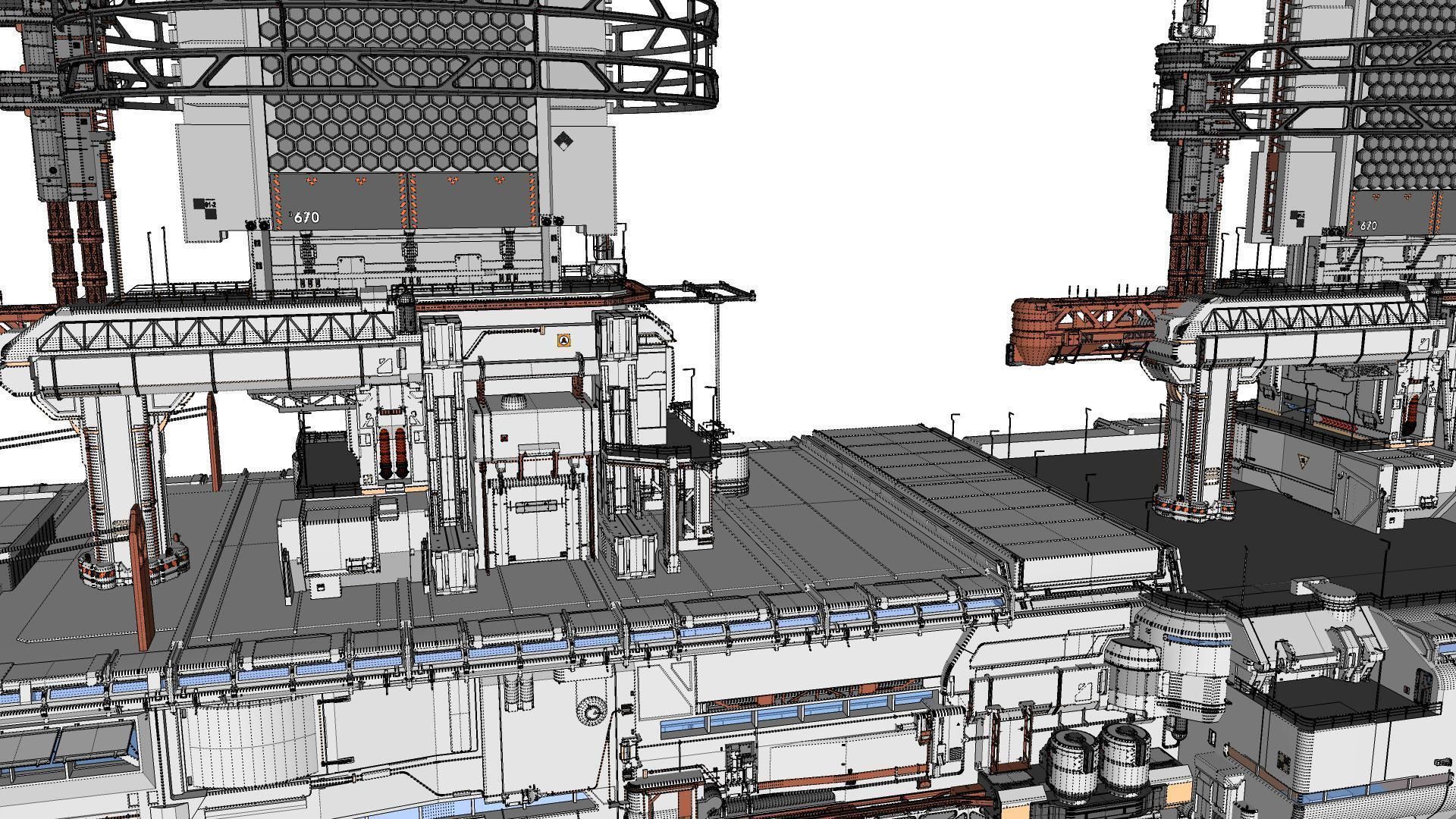 the missile attack warning system 3D model_79