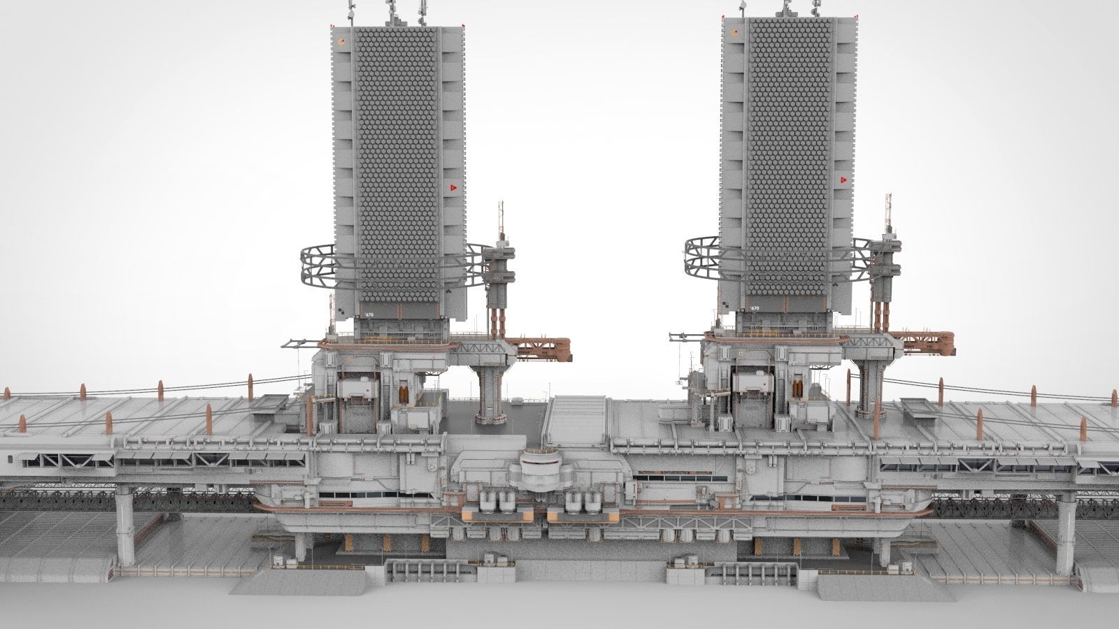 the missile attack warning system 3D model_7