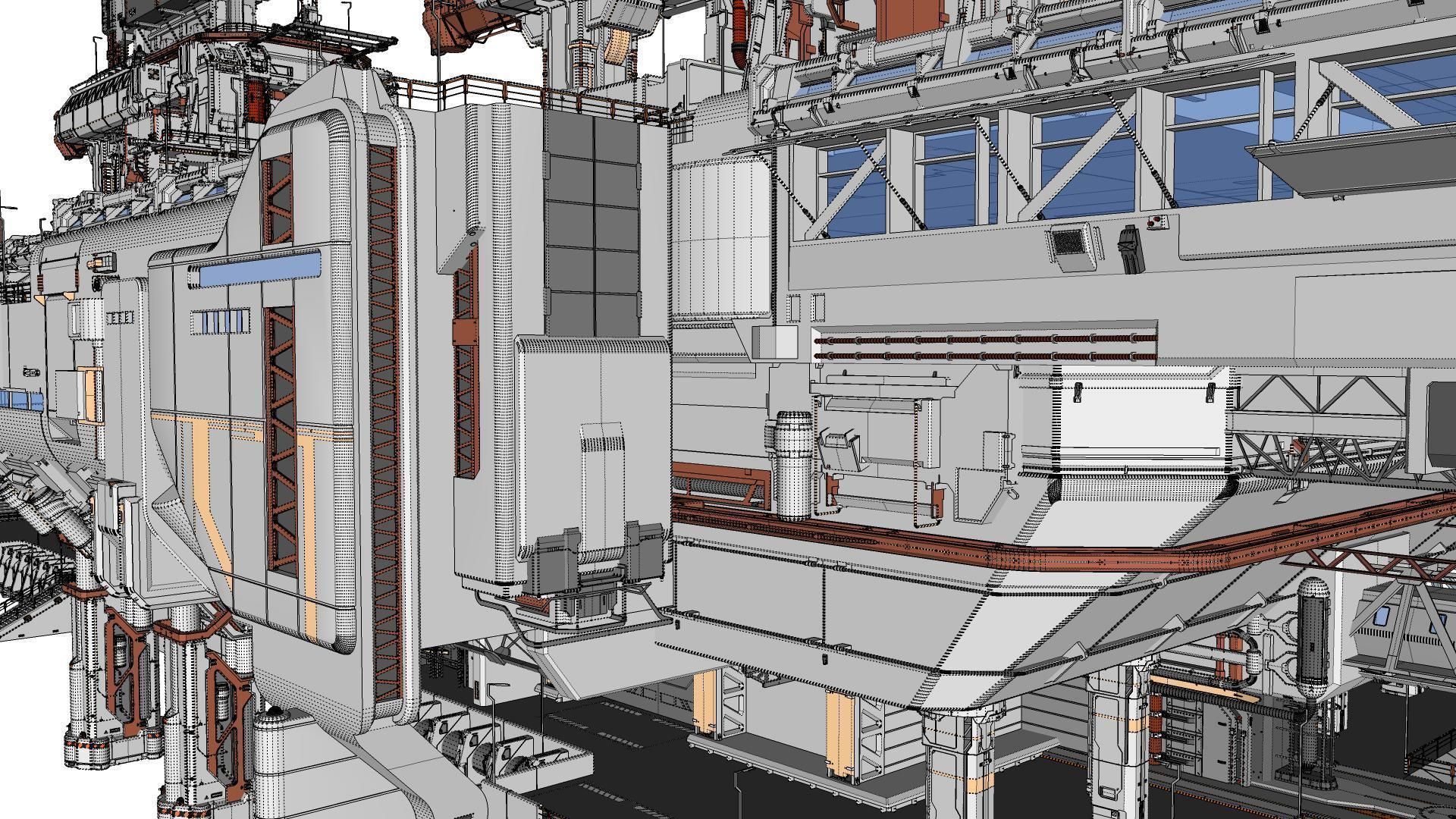the missile attack warning system 3D model_90