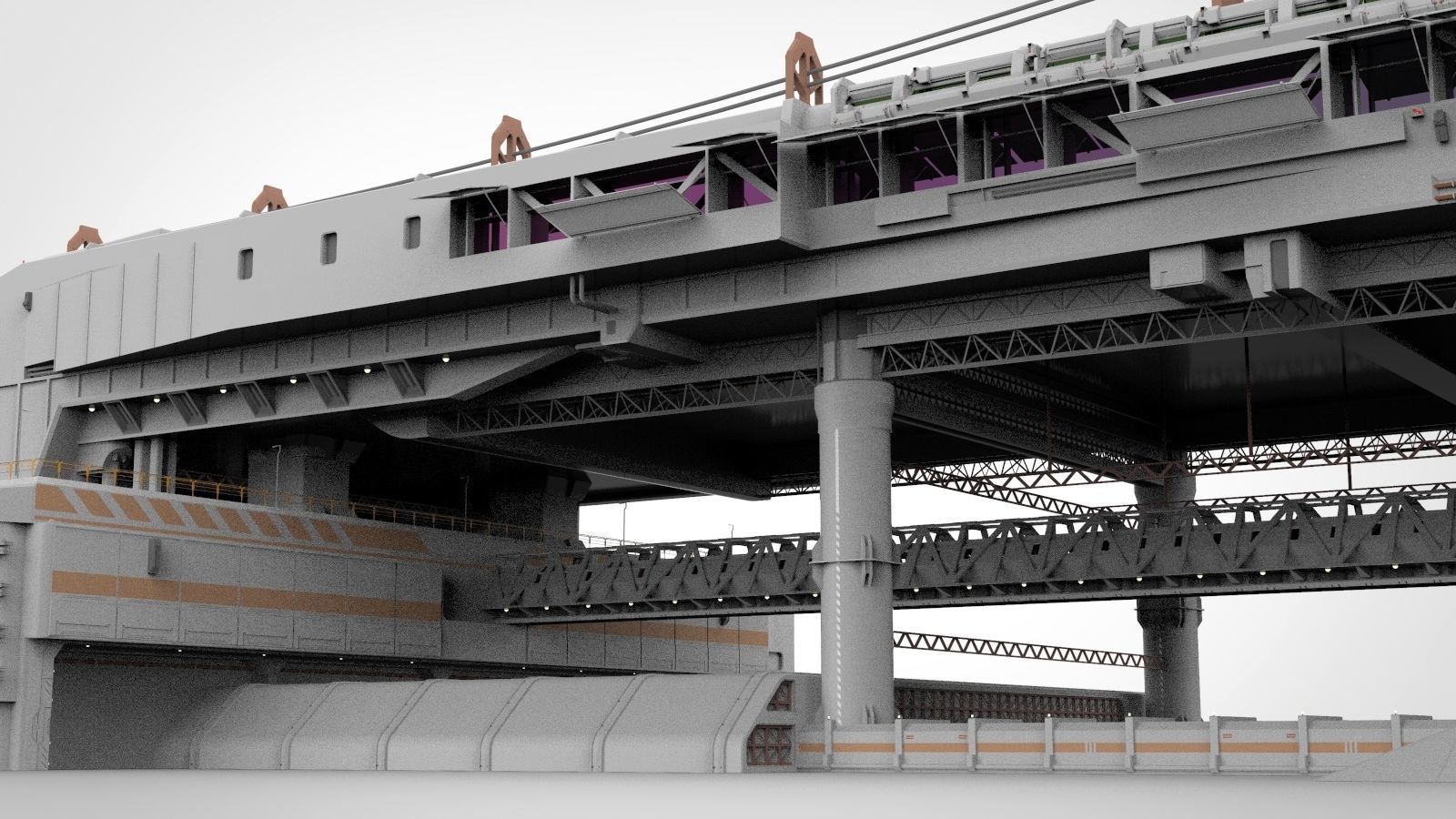 the missile attack warning system 3D model_25