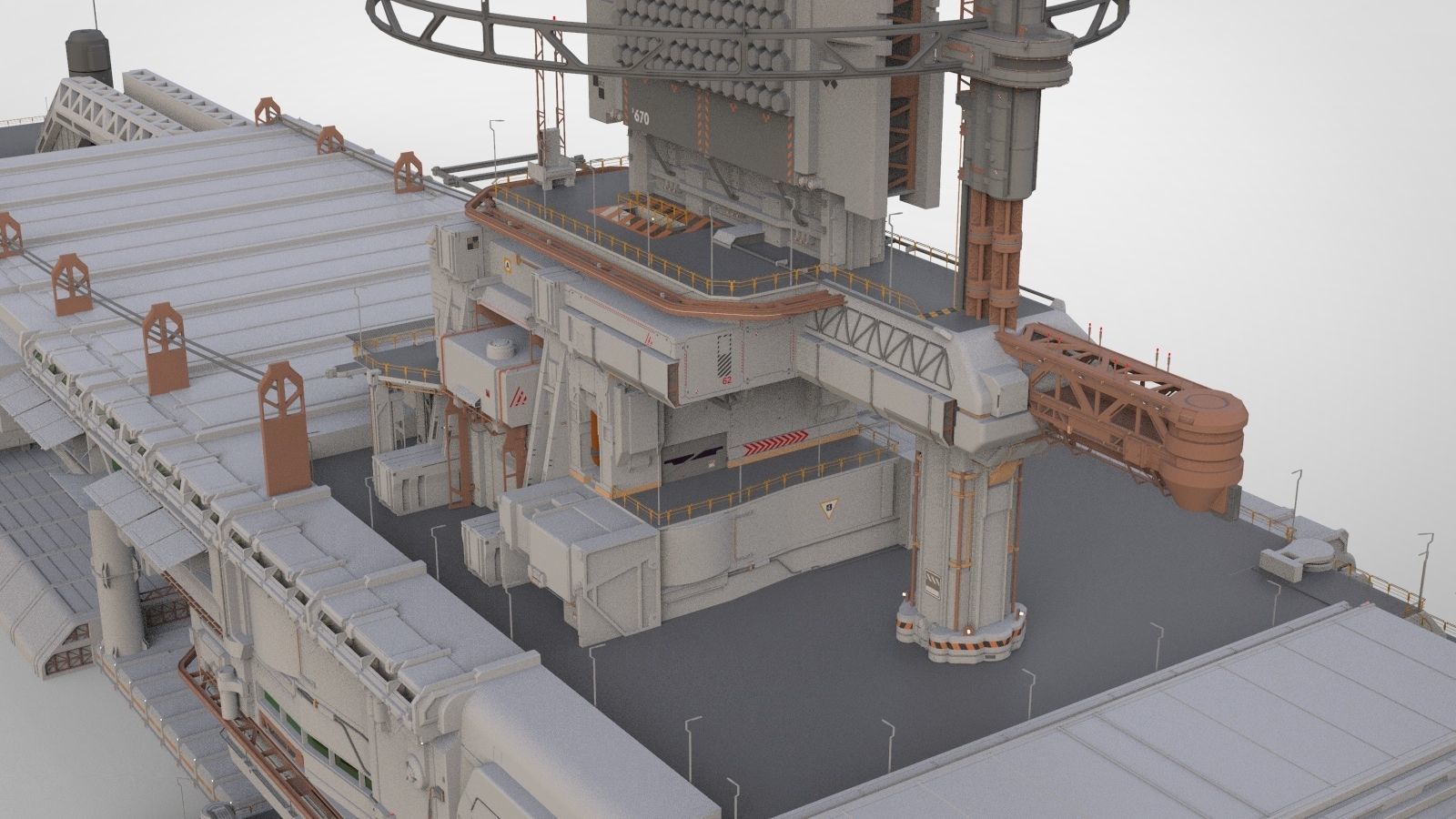 the missile attack warning system 3D model_48