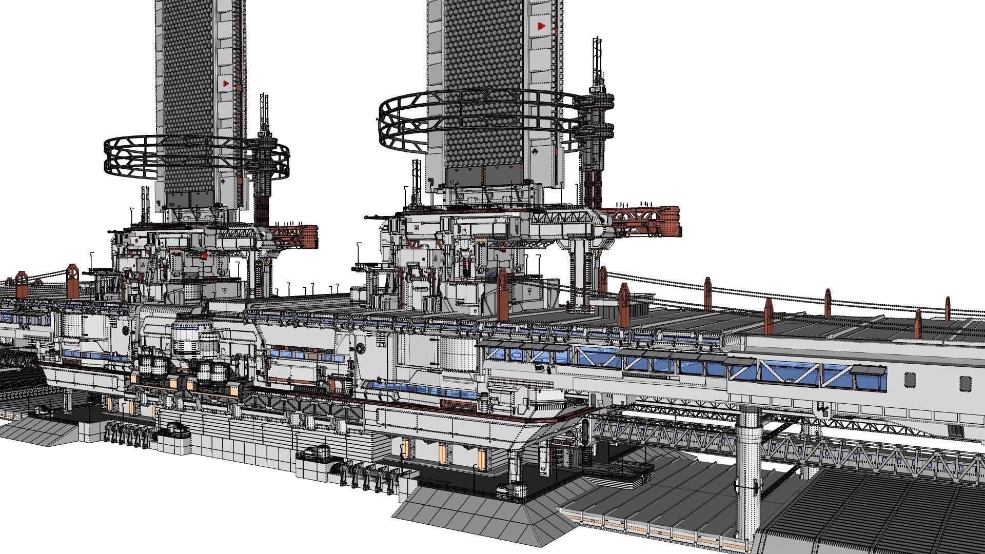 the missile attack warning system 3D model_67